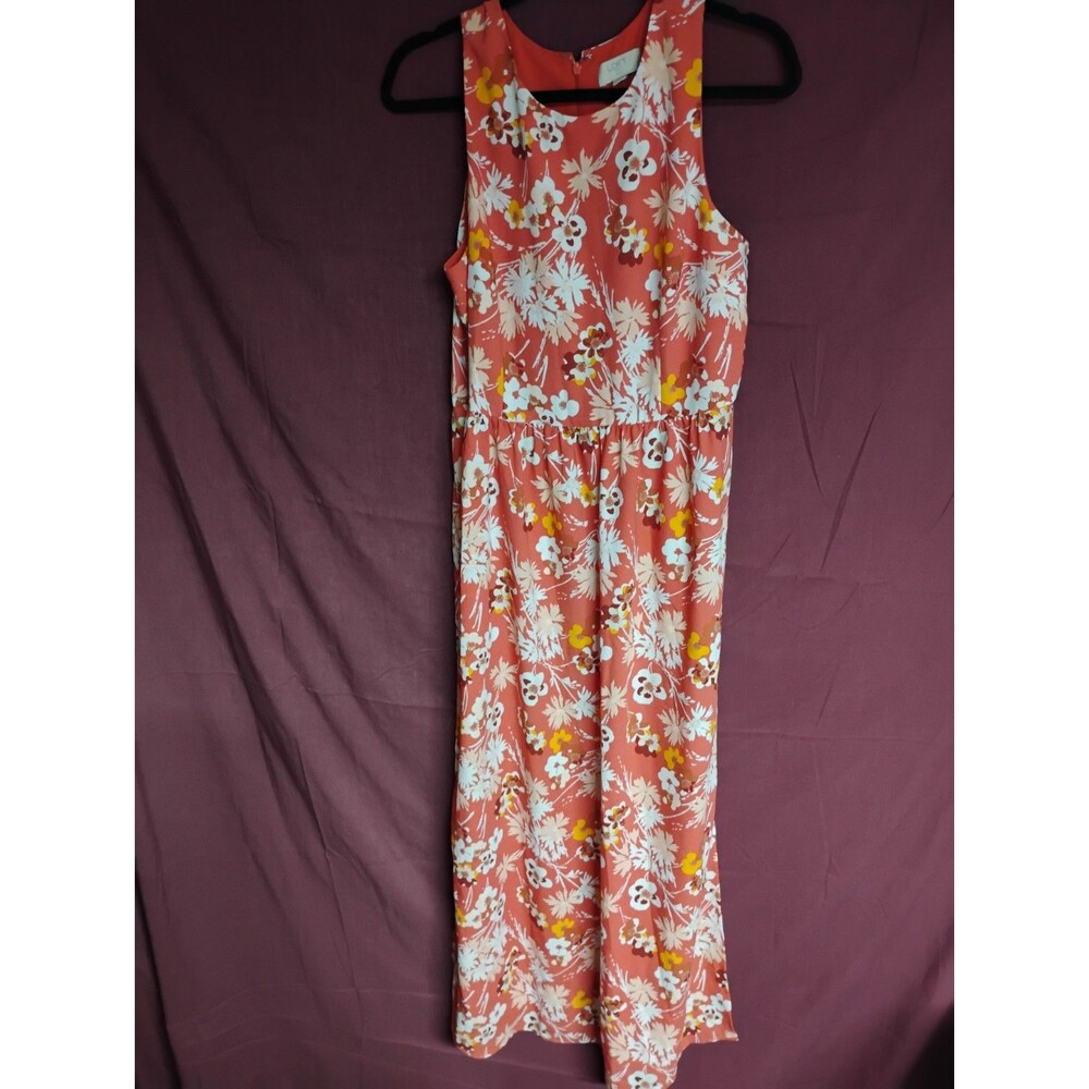 Loft Floral Womens Size 10P Sleeveless Maxi Easter Dress Spring Summer